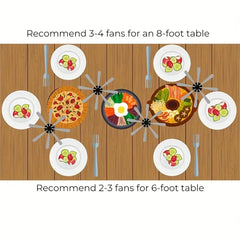 360 Degree Fly Repellant Fan Food Protector