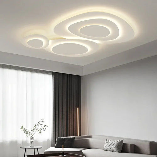 2025 Nordic Living Room Ceiling Lights White for Bedroom Hall Loft Ceiling Lamp Minimalist Decor Indoor Lighting Lusters Fixture